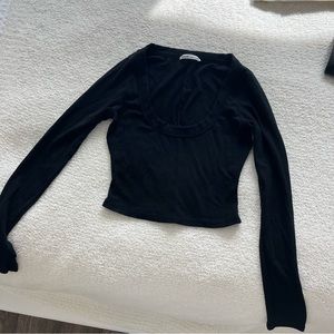 Reformation Jean Crop Top